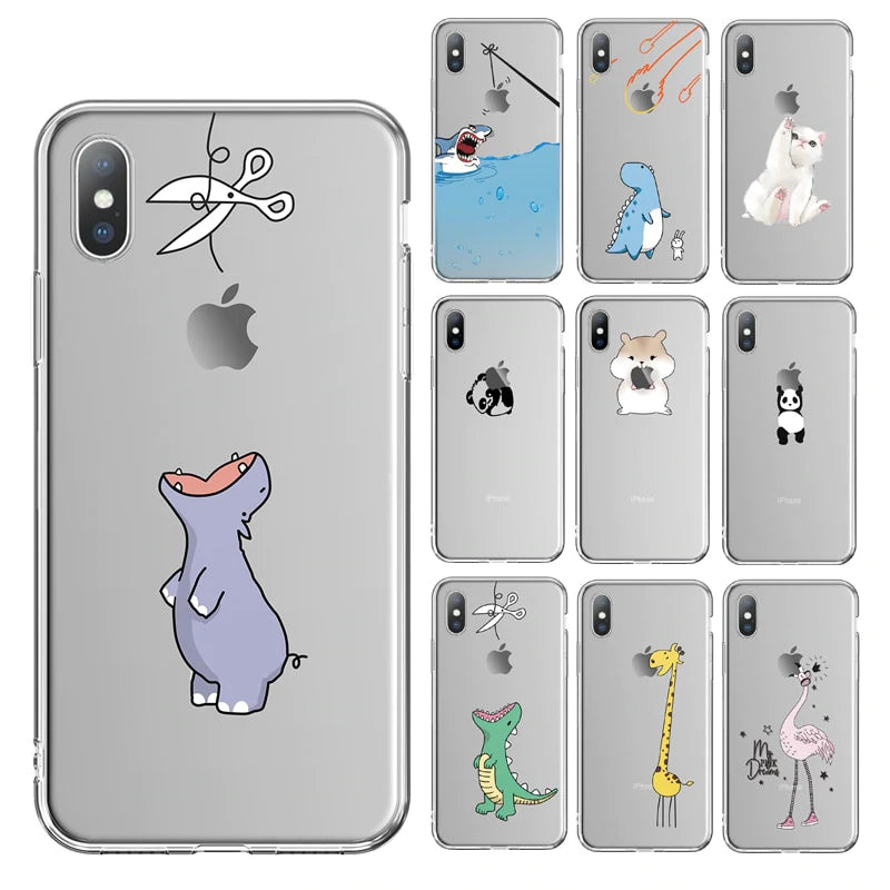 Creative Cartoon Animal Series iPhone Cases