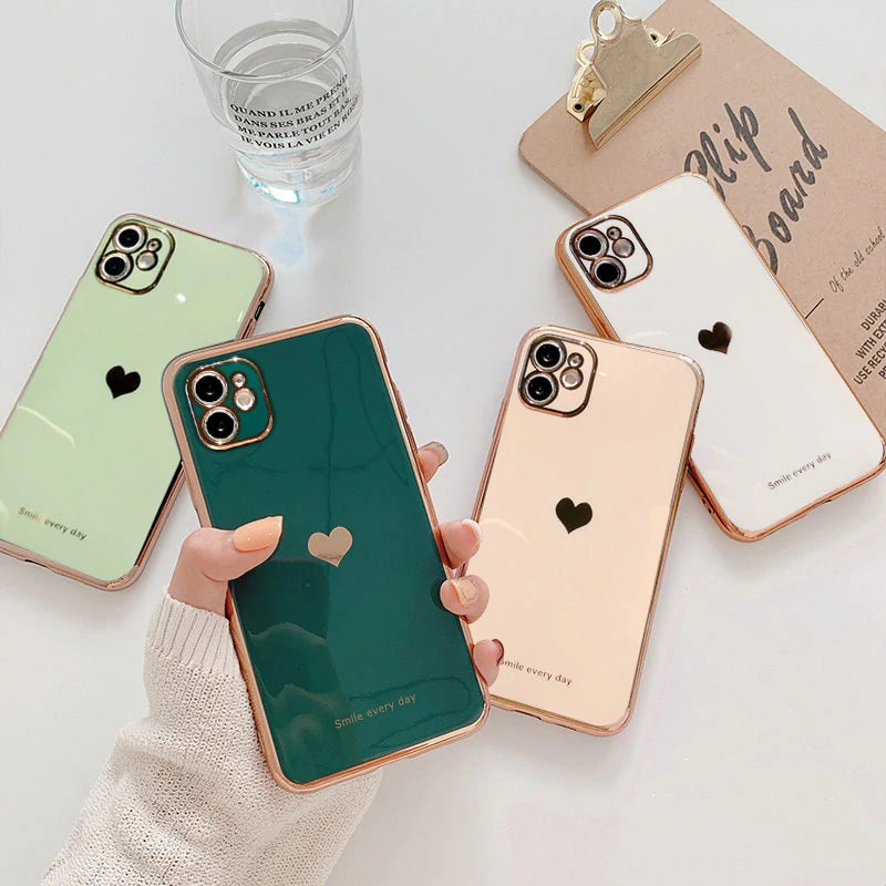 Elegant Heart Series iPhone Cases