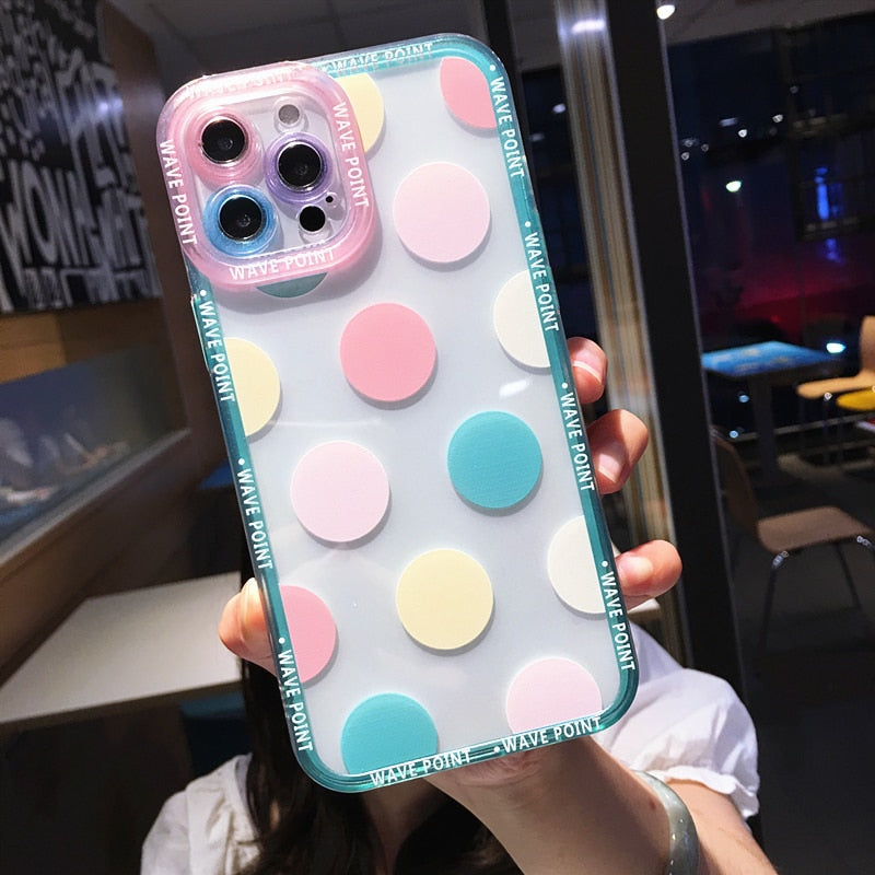 Polka Dot Art Style iPhone Cases