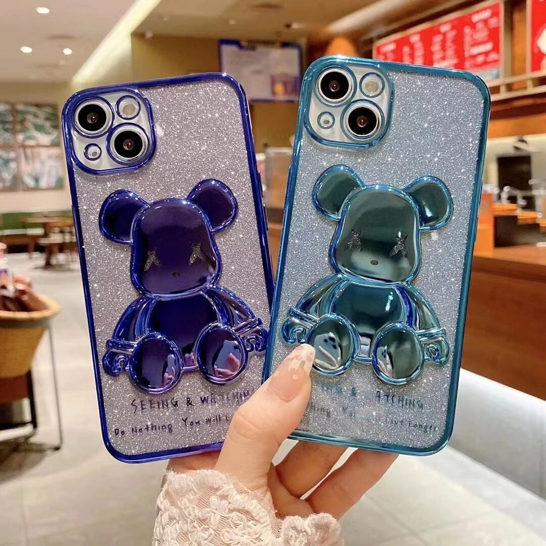 Gradient Bear Series iPhone Cases