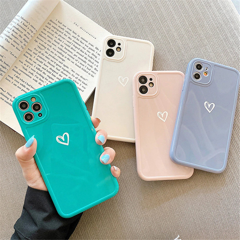 Hand Painted Love Series iPhone Cases