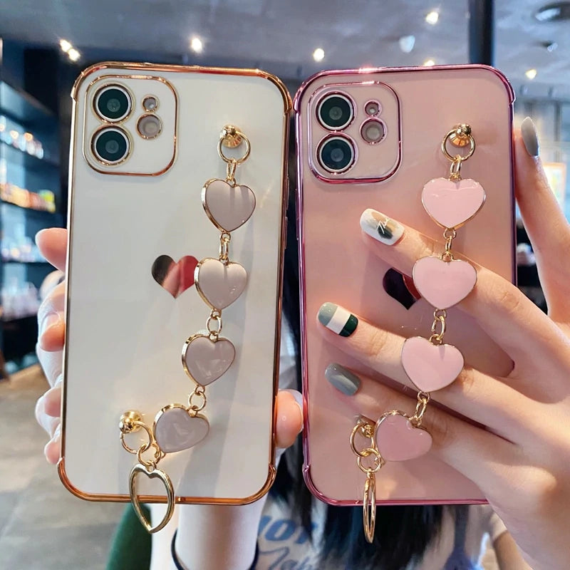 Love Heart Bracelet Series iPhone Cases