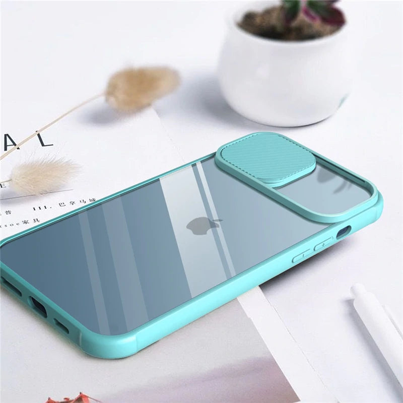 Slide Camera Lens Protection Series iPhone Cases