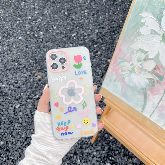 3D Flower Quicksand Series Phone Cases for iPhone X / XR / XS / XS Max