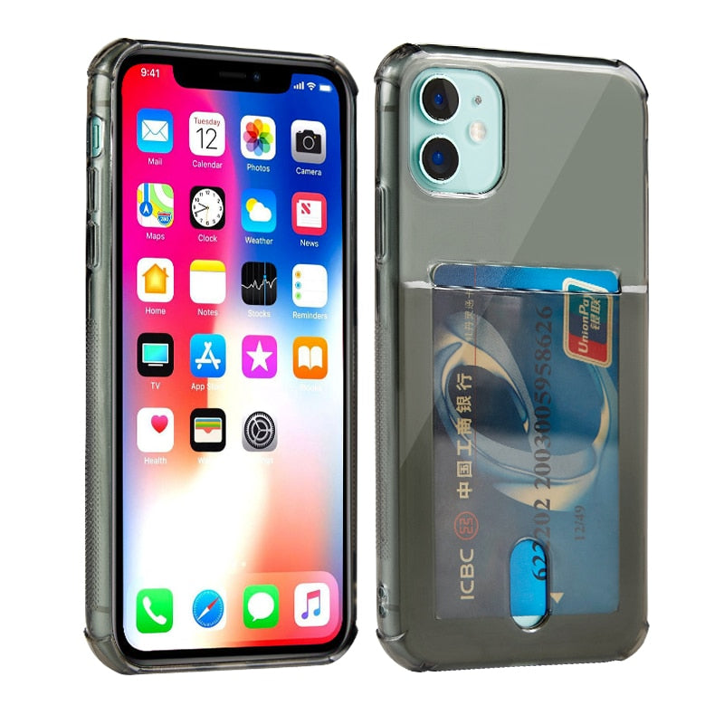 Colored Card Holder Series Phone Cases for iPhone 11 / 11 Pro / 11 Pro Max