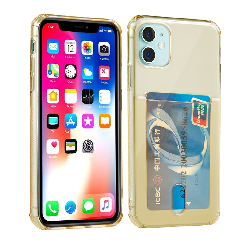 Colored Card Holder Series Phone Cases for iPhone X / XR / XS / XS Max