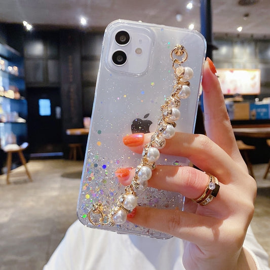 Glitter Pearl Bracelet Series Phone Cases for iPhone 13 / 13 mini / 13 Pro / 13 Pro Max