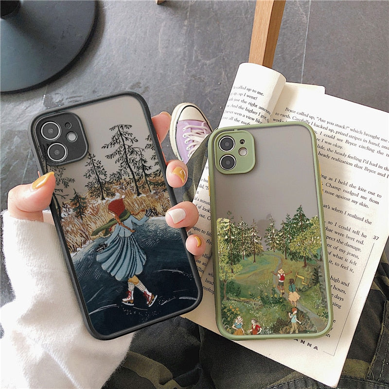 Classical Pastoral Series Phone Cases for iPhone 14 / 14Puls / 14 Pro / 14 Pro Max