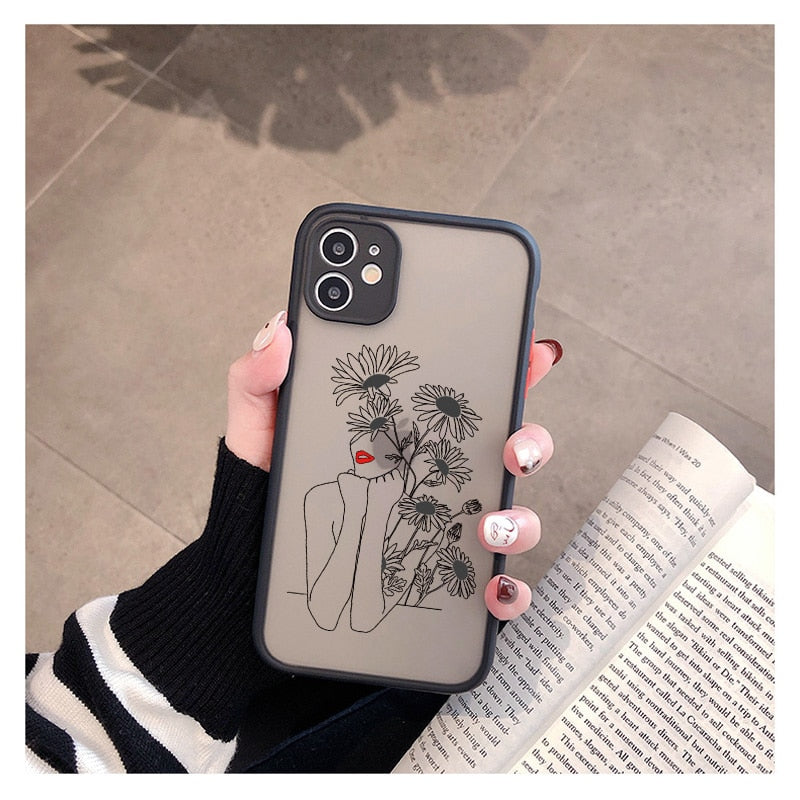 Line Art Series Phone Cases for iPhone SE 2020