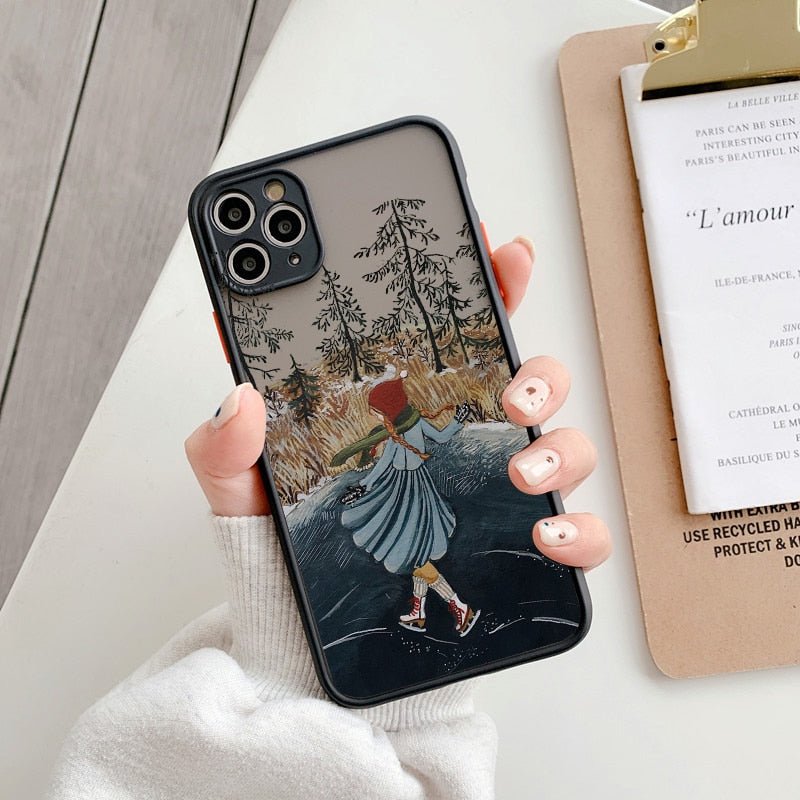 Classical Pastoral Series Phone Cases for iPhone 13 / 13 mini / 13 Pro / 13 Pro Max