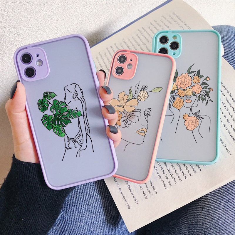 Line Art Series Phone Cases for iPhone 12 / 12 mini / 12 Pro / 12 Pro Max