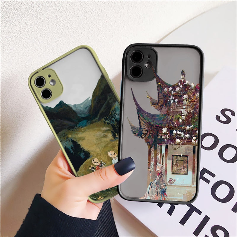 Classical Pastoral Series Phone Cases for iPhone 12 / 12 mini / 12 Pro / 12 Pro Max