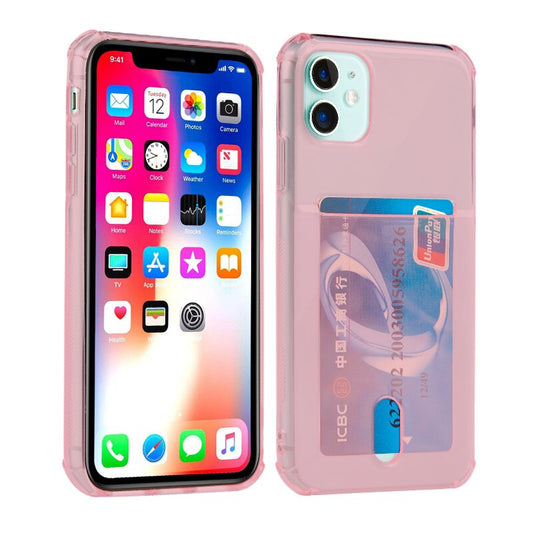 Colored Card Holder Series Phone Cases for iPhone 12 / 12 mini / 12 Pro / 12 Pro Max