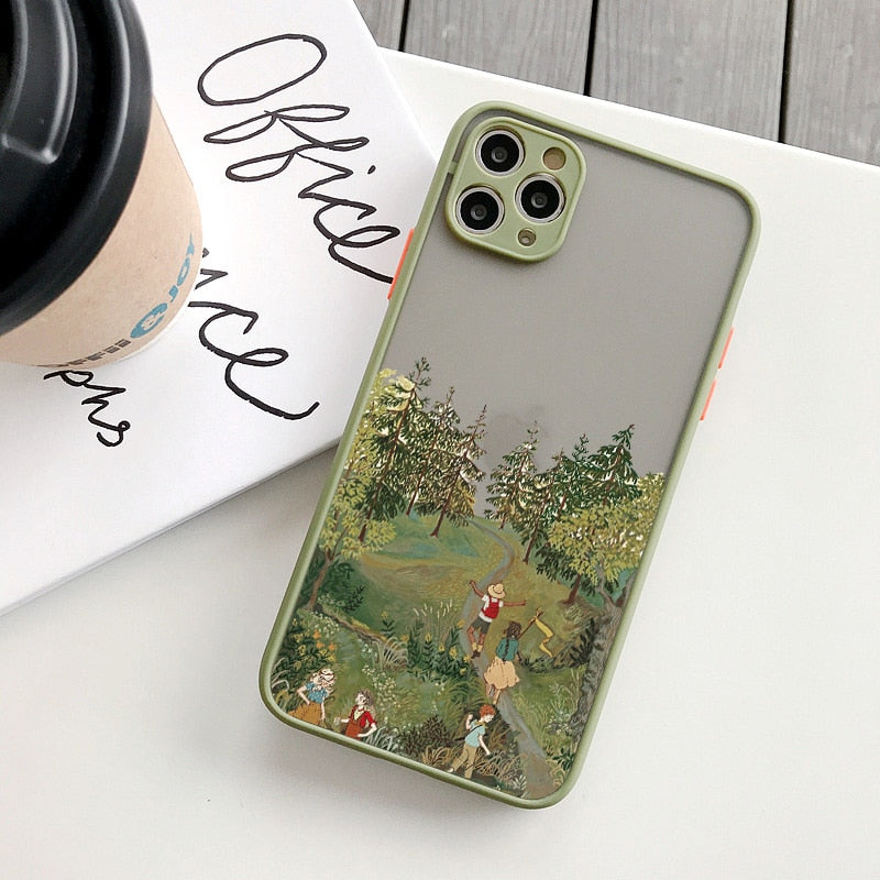 Classical Pastoral Series Phone Cases for iPhone 12 / 12 mini / 12 Pro / 12 Pro Max