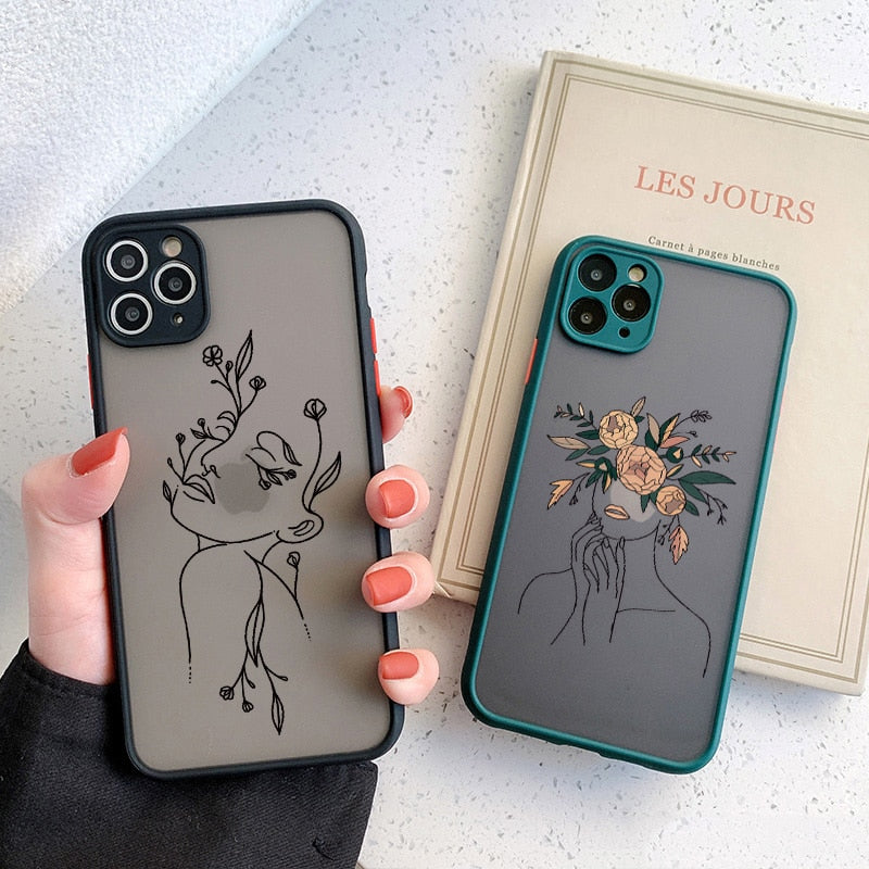 Line Art Series Phone Cases for iPhone 12 / 12 mini / 12 Pro / 12 Pro Max