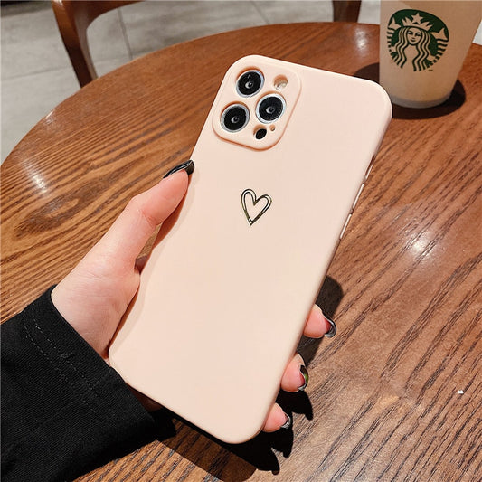 Hand Painted Heart Series Phone Cases for iPhone SE 2020