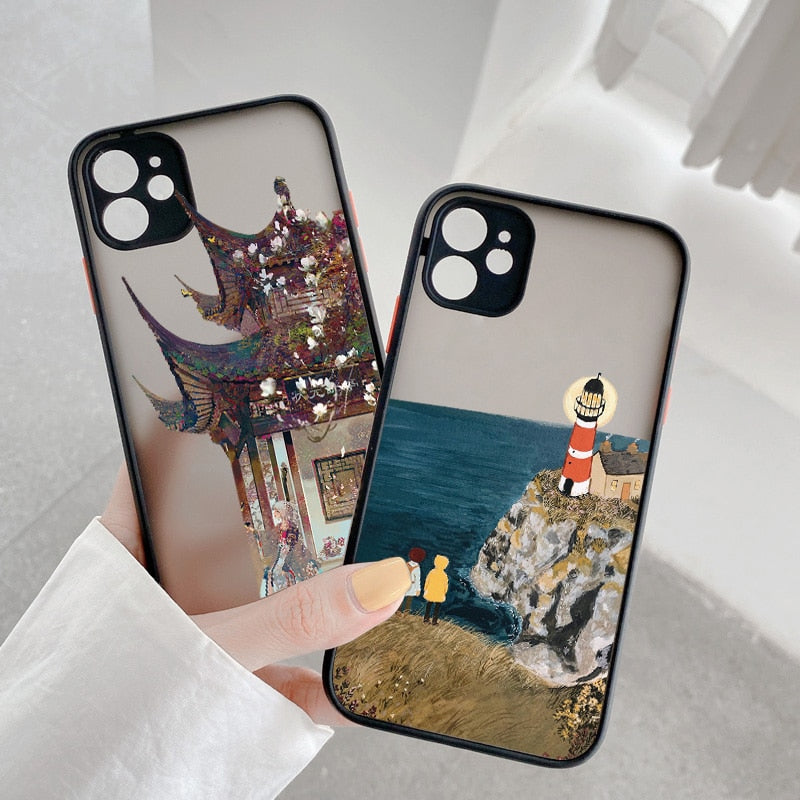 Classical Pastoral Series Phone Cases for iPhone 13 / 13 mini / 13 Pro / 13 Pro Max