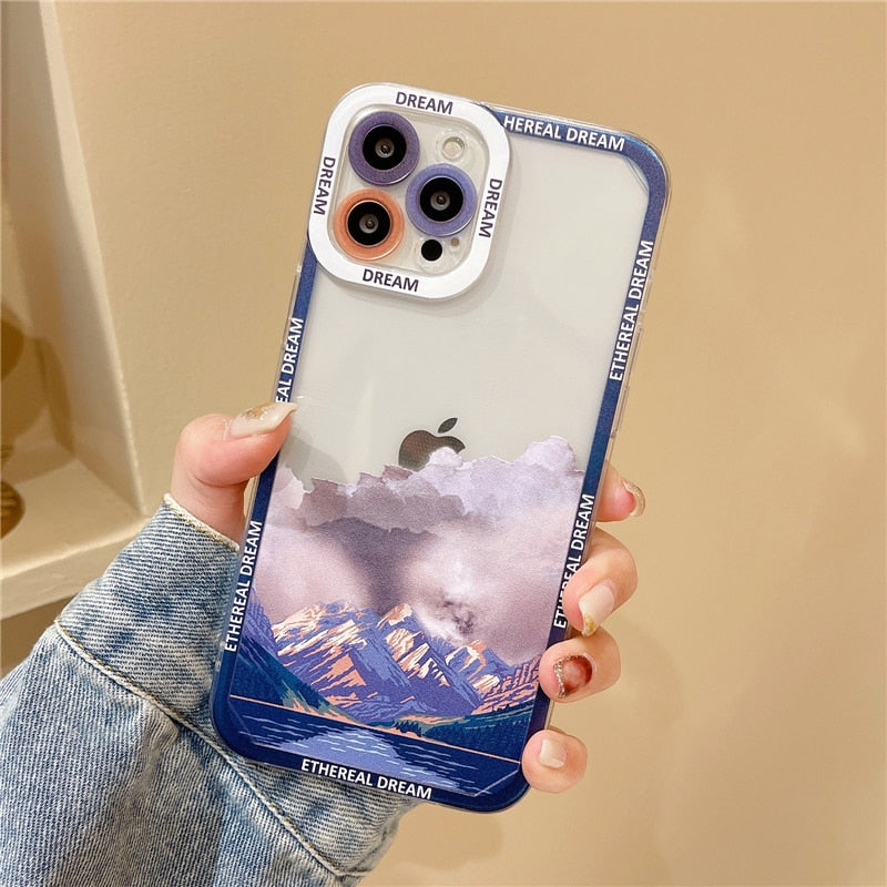 Romantic Moon Night Series Phone Cases for iPhone 13 / 13 mini / 13 Pro / 13 Pro Max